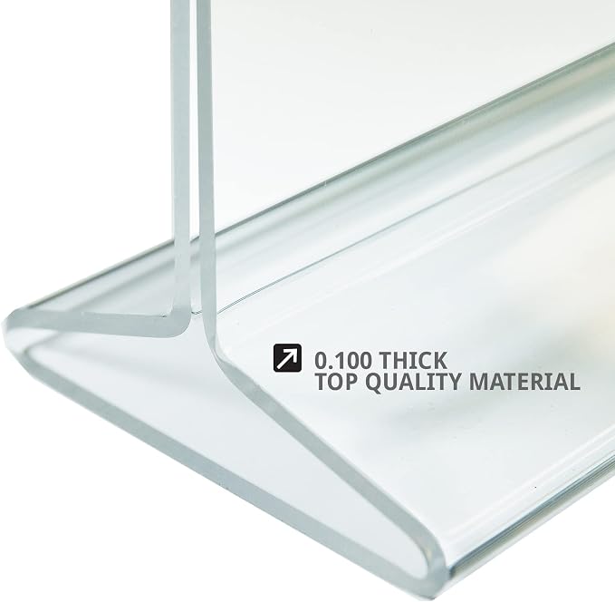 Azar Displays 142709 5.5-Inch Width by 7-Inch Height Top-Load Acrylic Sign Holder, 10-Pack - Image 6