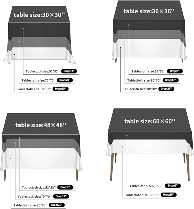 Fokitut 2 Pack Waterproof Square Tablecloth, 70x70 Inch, Stain Resistant and Wrinkle Polyester Table Cloth, Fabric Table Cover for Kitchen Dining, Wedding, Party, Holiday Dinner-Dusty Pink - Image 3