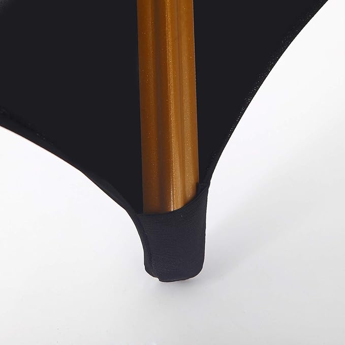 Peomeise 12pcs Stretch Spandex Chair Cover for Wedding Party Dining Banquet Event (Black, 12) - Image 6