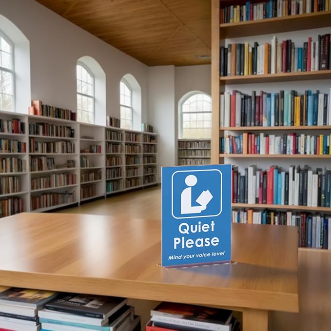 Marketing Holders 6 Pack Acrylic Sign Holder for 8.5" x 11" Signs Double Sided Stand Up Frame Clear Acrylic Bottom Load Tabletop Graphic Image Display for Libraries Schools and Retail Stores - Image 7