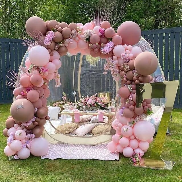 Screen Houses Pop-up Outdoor Camping Tent, 540 Degree Fully Transparent Non Dead Corner Gazebo