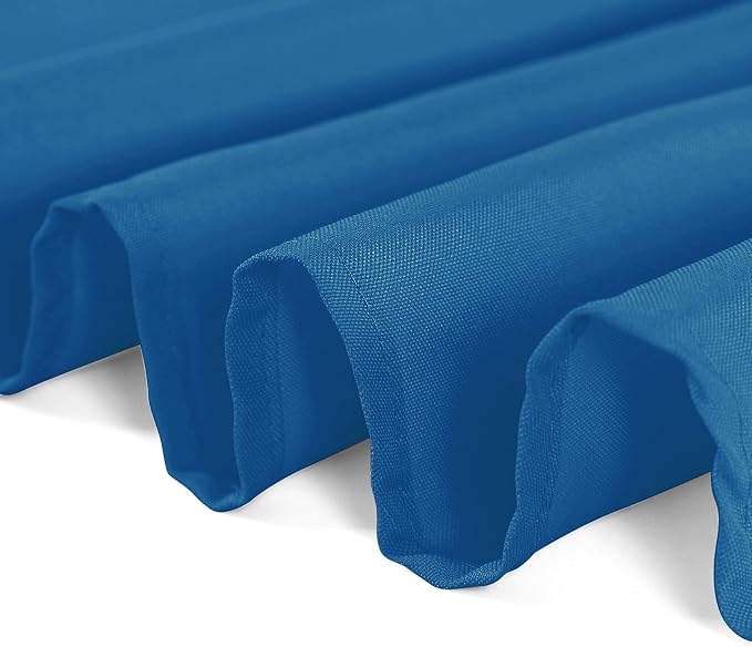 Cupuamon Rectangle Tablecloth 60x102 inch Washable Polyester Fabric Table Cloth for Wedding Party Dining Banquet Decoration（60x102, Mediterranean Blue） - Image 5