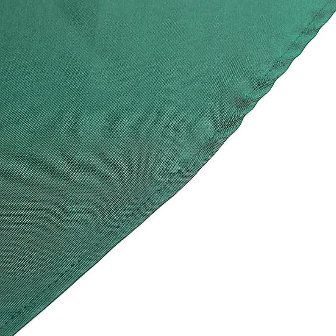 6 pcs 132 inch Hunter Green Round Polyester Tablecloths Fabric Table Cover Linens | 132" Washable Fabric Table Cloth Covers for Party Wedding Reception Buffet Events Catering Dining Kitchen Dining - Image 6