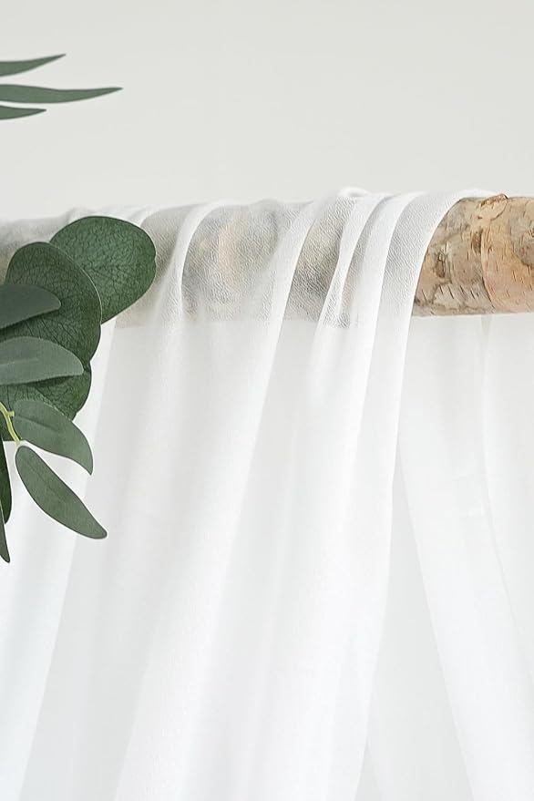 Olalaka White Artificial Wedding Arch Flowers Kit (Pack of 3) with 26Ft White Shiny Arch Draping Fabric for DIY Wedding Party Ceremony Reception Backdrop Floral Decoration - Image 9