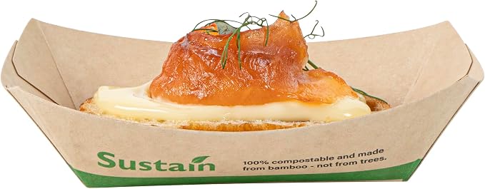 Restaurantware Paper Food Boat 400 Pack 4 oz Leak-Resistant Disposable Boat Tray Appetizer Serving Tray Durable Kraft Ideal For Rustic Food Presentation - Image 13