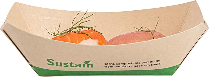 Restaurantware Paper Food Boat 400 Pack 6 oz Leak-Resistant Disposable Boat Tray Appetizer Serving Tray Durable Kraft Ideal For Rustic Food Presentation - Image 9