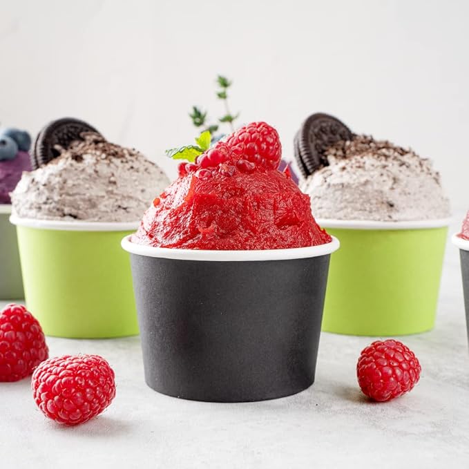 Restaurantware 4 oz Round Black Paper To Go Cup, 50 Pack - Image 3