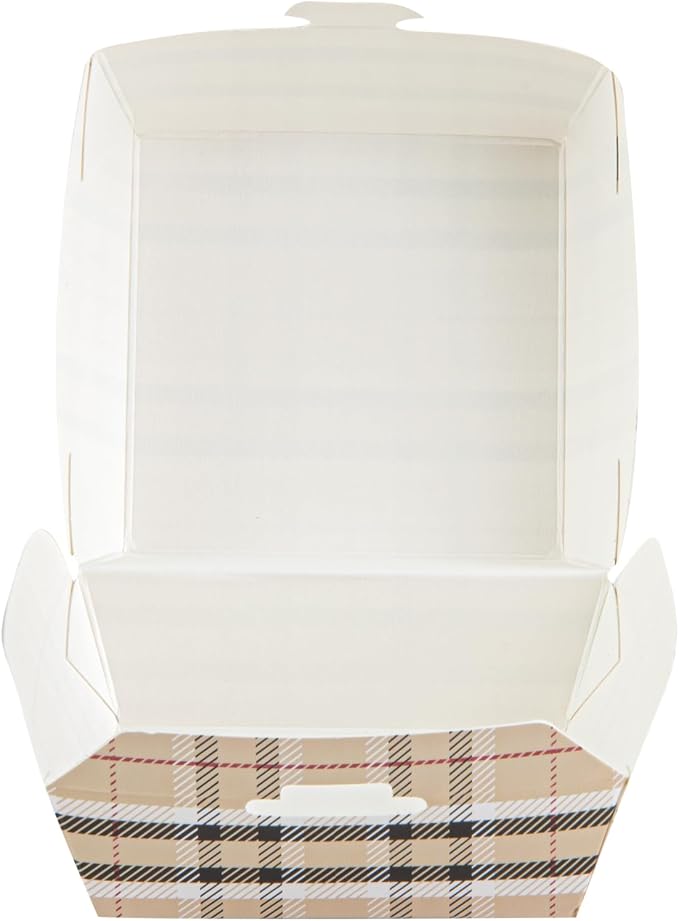 Restaurantware Paper Plaid Mini Burger Box, 2.8 x 2 In, 100 Pack - Image 17