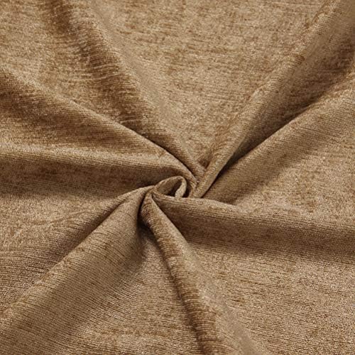 ELKCA Double-Sided Chenille Valance for Living Room Coffee Curtains Valance with Beads for Bedroom,Rod Pocket (W118Inch,1 Panel) - Image 3