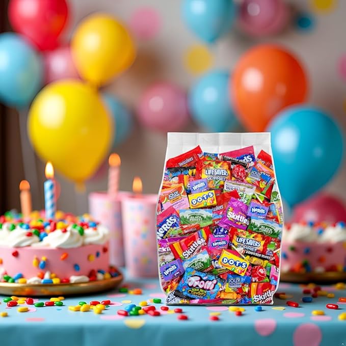 Bulk Candy Variety Pack - 2lb Bulk Candy Individually Wrapped Candy for Easter Eggs, Pinatas, Parades, Party Favors, Goodie Bags & Candy Buffets - Easter Candy Bulk Bag - 2 Pounds