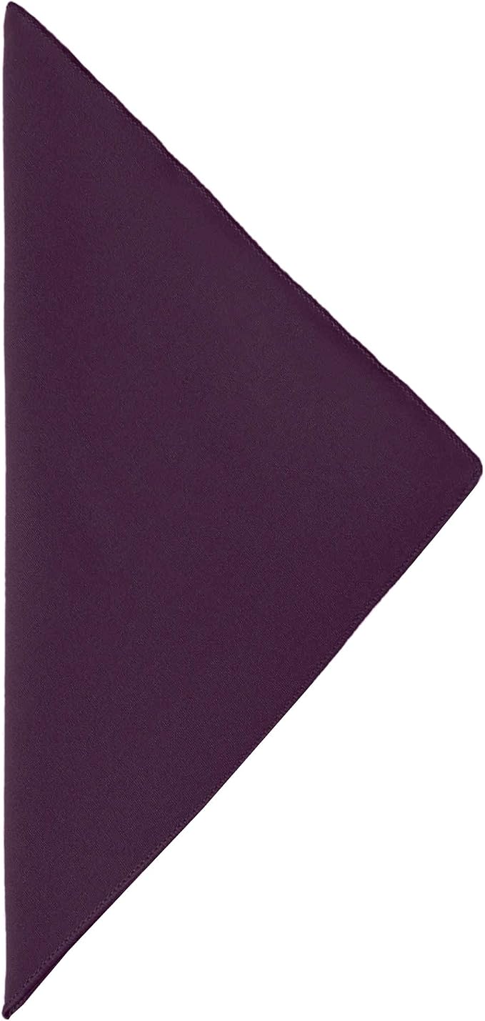 Ultimate Textile 17x17-Inch Cotton-Feel Cloth Napkins, Aubergine, Set of 60 - Image 2