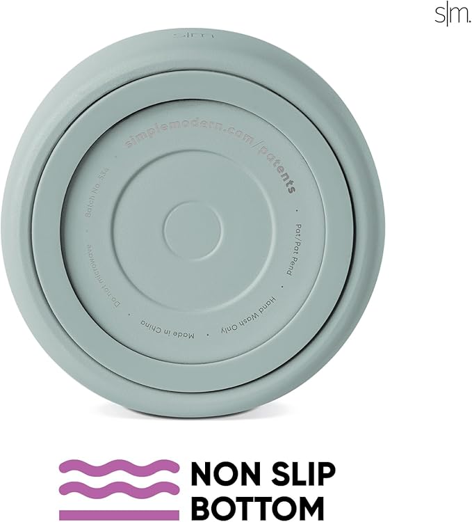 Simple Modern Vacuum Insulated Ice Bucket with Lid and Scoop | for Cocktail, Champagne, Wine, Beer, & Hosting | Stainless Steel 100oz Capacity for Large Parties | Rocks Collection | Sea Glass Sage