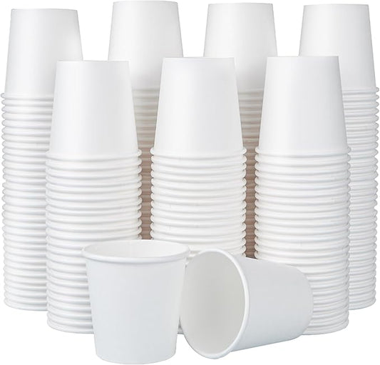 SIUQ 600 Pack 4 OZ Paper Cups, Small Disposable Paper Cups for Mouthwash | Mini Coffee Cups For Espresso, Coffee Tasting, Hot/Cold Drinks, Bathroom, Office, Picnic, Travel, Bbq & Parties by SIUQ