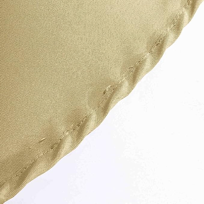 BalsaCircle 6 pcs 120 inch Champagne Round Tablecloths Polyester Fabric Table Cover Linens for Wedding Party Reception Banquet Events Kitchen Dining - Image 7