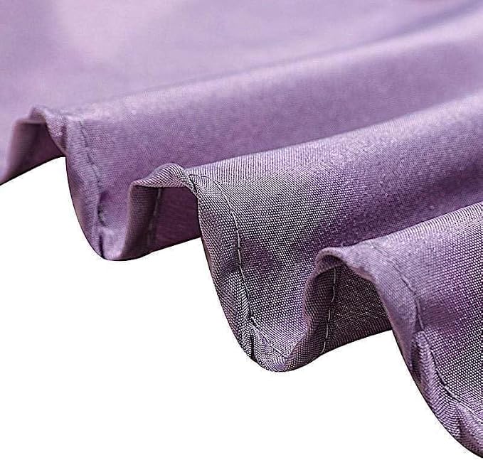 10 pcs 120 inch Amethyst Round Tablecloths Fabric Table Cover Linens | 120" Washable Fabric Table Cloth Covers for Wedding Party Polyester Reception Buffet Events Catering Dining Events Kitchen Dining - Image 4