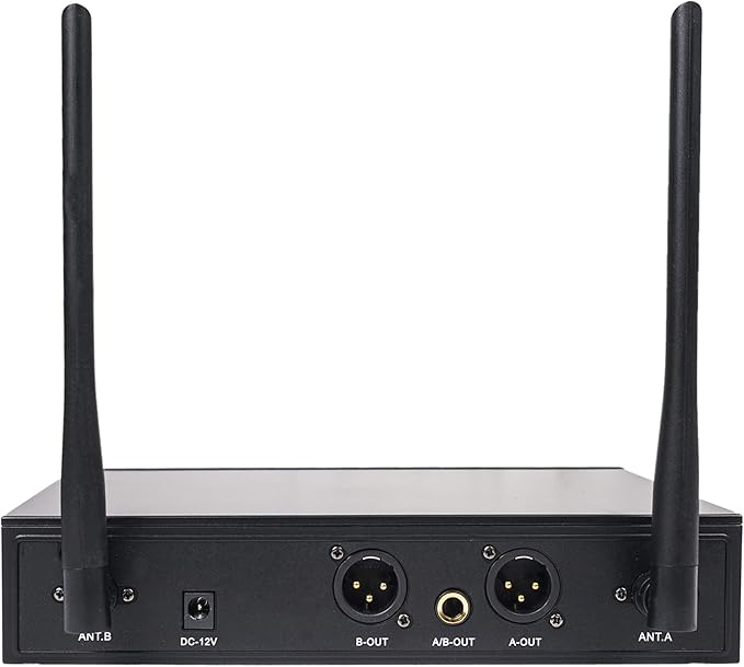 Sound Town 200-Channel Professional UHF Wireless Microphone System with 2 Handheld Microphones, for Church, Business Meeting, Outdoor Wedding and Karaoke