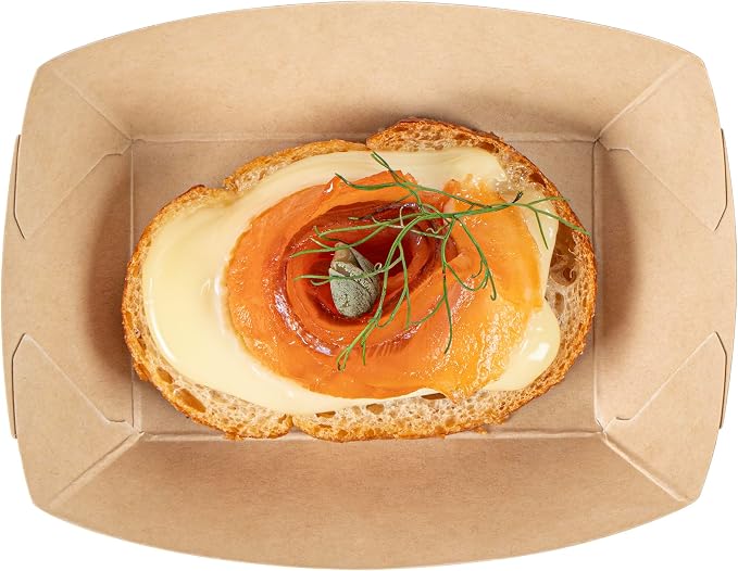 Restaurantware Paper Food Boat 400 Pack 4 oz Leak-Resistant Disposable Boat Tray Appetizer Serving Tray Durable Kraft Ideal For Rustic Food Presentation - Image 14