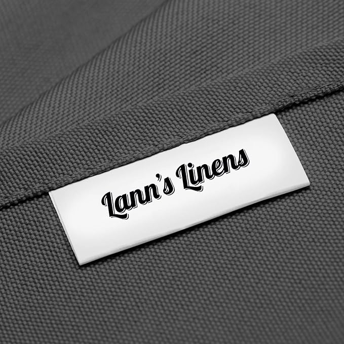 Lann's Linens 10 Pack 70 x 120 Inch Rectangular Tablecloth, Washable Polyester Fabric Table Cloth for Dining Tables, Restaurant, Weddings - Dark Gray - Image 4