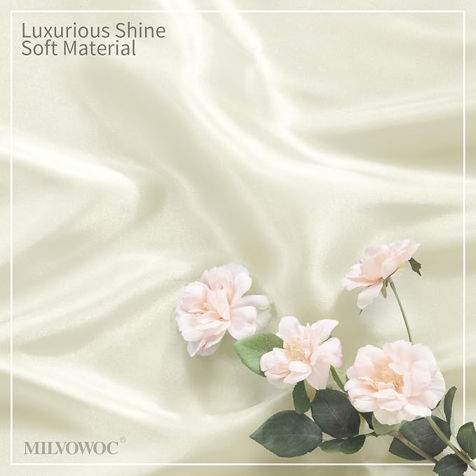 MILVOWOC Square Beige Satin Napkins 20 x 20 Inch, 72 Pack | Soft Silk, Smooth Decorative, Washable & Reusable, For Weddings Dinner Restaurant Party - Image 5