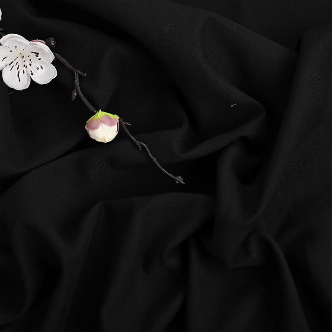 fani 8 Packs Black Round Tablecloth - 120 Inch, Polyester | Table Cloth for Round Tables, Washable Fabric, TableCovers for Wedding, Party, Banquet, Dining Tables, Camping - Image 3