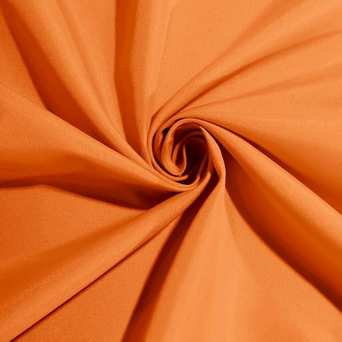 Efavormart Premium Cloth Napkins Set of 10, 20x20 Inch Orange Seamless Dinner Napkins, Washable Linen Table Napkin Cloth with Hemmed Edges for Weddings, Party and Banquet - Image 3