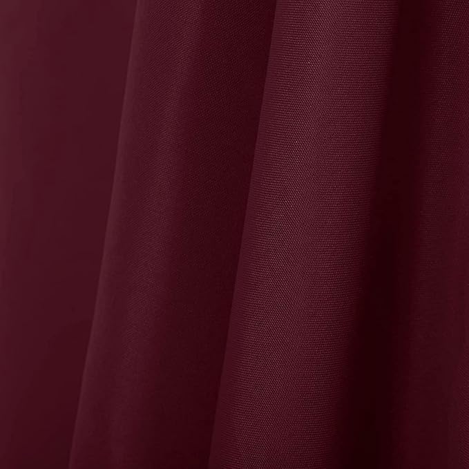 MDS Pack of 10 Rectangle Tablecloth 70 x 108 Inch Polyester Wrinkle Resistant Washable Polyester Table Cloth for Kitchen Dining Buffet Parties, Picnic, Events, Weddings and Restaurants - Burgundy - Image 5