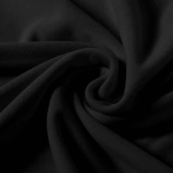 Spandex Chair Covers, 100PCS, Removable Washable Protector for Living Room, Party, Banquet, Wedding, Hotel (Black) - Image 4