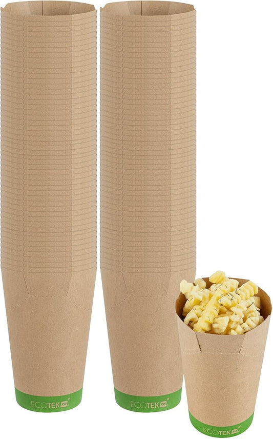 Restaurantware Kraft Paper Cups 100 Count 16 oz Drinking Cups Disposable Beverage Container PLA Lined Round Brown Sustainable Drinkware For Hot And Cold Drinks by Restaurantware