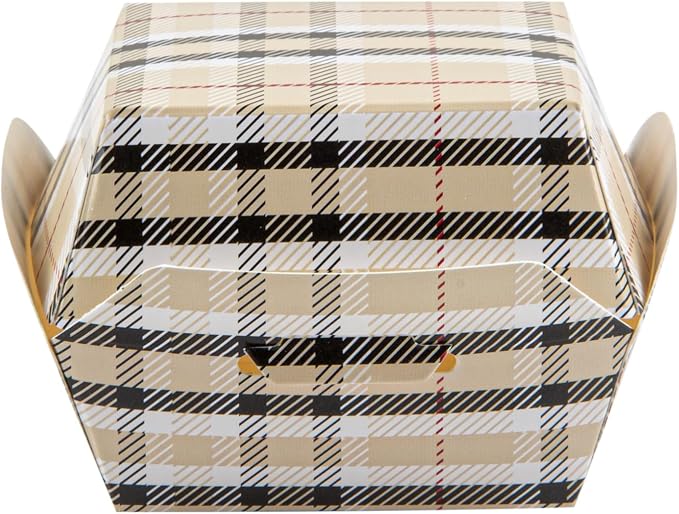 Restaurantware Paper Plaid Slider Box, 2.5 x 2 In, 100 Pack - Image 14