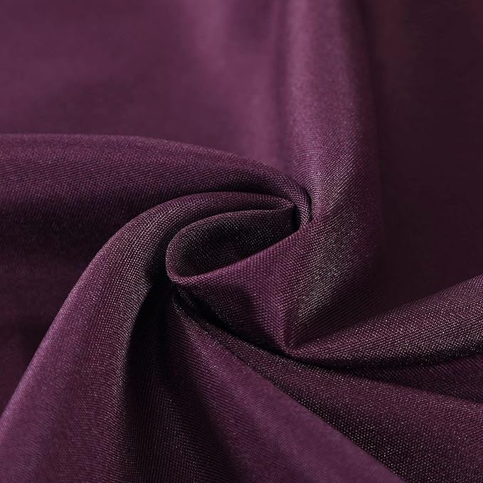 MDS Pack of 10 Rectangle Tablecloth 70 x 120 Inch Polyester Wrinkle Resistant Washable Polyester Table Cloth for Kitchen Dining Buffet Parties, Picnic, Events, Weddings and Restaurants - Wine - Image 4