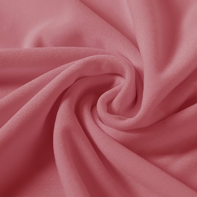 Spandex Chair Covers, 25PCS, Washable Protector for Living Room, Party, Banquet, Wedding, Hotel (Dusty Pink) - Image 4