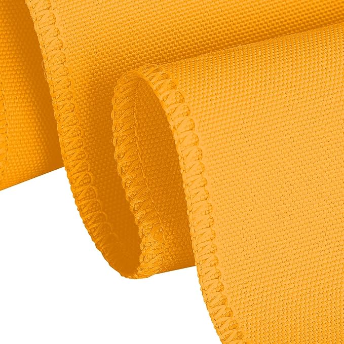 LTC LINENS Orange Rectangular Tablecloth - 90 x 132 in with Rounded Corners for 6ft Rectangle Table - Extra Large, Wrinkle Resistant Fabric for Banquet and Party - Image 4
