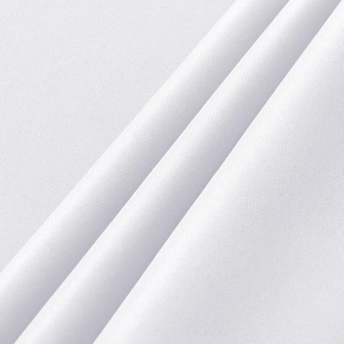 sancua 6 Pack White Table Cloth 90x132 Inch for 6 Feet Rectangle Tables | Stain and Wrinkle Resistant, Washable Polyester Large Tablecloth Cover for Dining Tables, Wedding Buffet Parties and Camping - Image 6