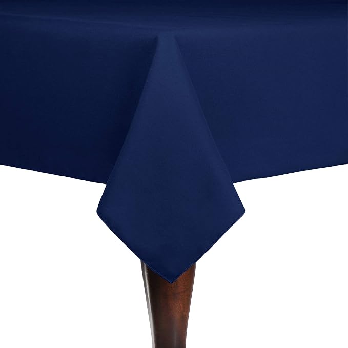 Ultimate Textile 72 x 72-Inch Square Cotton-Feel Tablecloth, Royal, 5 Pack by UltimateTextile