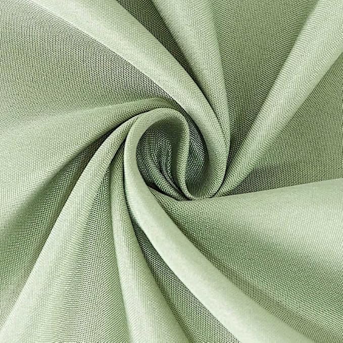 Balsa Circle 6 pcs 108 inch Eucalyptus Green Round Polyester Tablecloths Fabric Table Cover Linens for Wedding Party Banquet Reception Events Kitchen Dining - Image 6