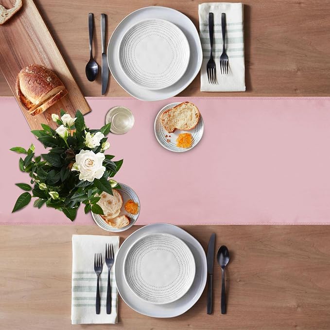 20 Pack Satin Table Runner 12 X 108 Inch Silk Table Runner for Party,Wedding, Birthday, Banquets,Decoration(Rose Gold) - Image 5