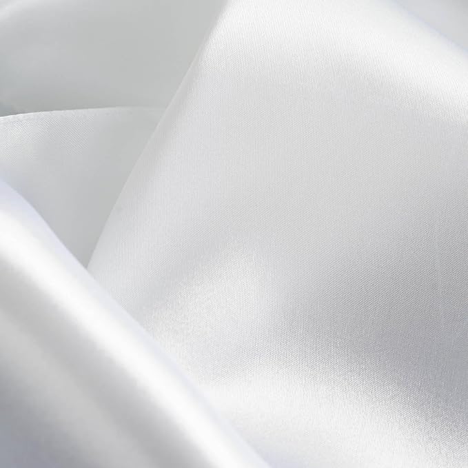 Balsa Circle 20 pcs 12 x 108 inch White Satin Table Runners Wedding Table Top Party Supplies Reception Linens Decorations - Image 4