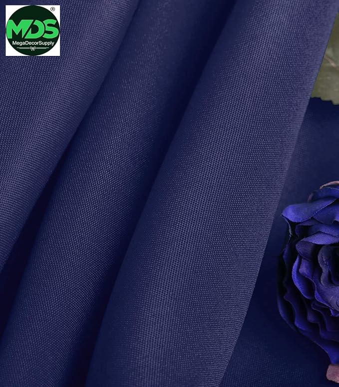 MDS Pack of 10 Rectangle Tablecloth 70 x 120 Inch Polyester Wrinkle Resistant Washable Polyester Table Cloth for Kitchen Dining Buffet Parties, Picnic, Events, Weddings and Restaurants - Navy Blue - Image 3