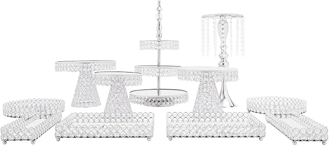 11 PCS Cake Stand Set-Dessert Table Display Set-Cupcake Display Stand for Wedding, Birthday Party, Anniversary, Gatherings - Image 5