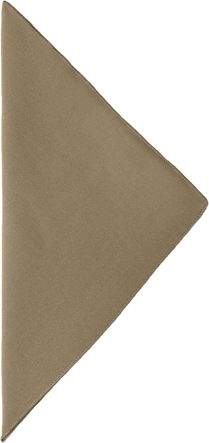Ultimate Textile 17x17-Inch Cotton-Feel Cloth Napkins, Toast, Set of 60 - Image 2