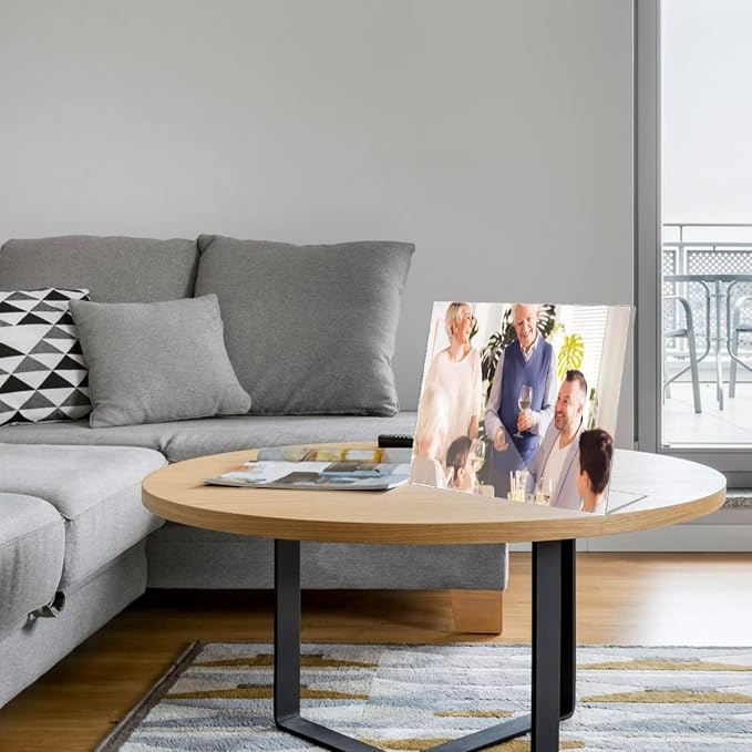 Acrylic Sign Holder 8.5 x 11 Horizontal 6 Pack Slant Back Acrylic Stands for Display Plexiglass Clear Acrylic Display Stands for Ad Frame, Picture Photo Frames, Promotions, Restaurants, Office - Image 6