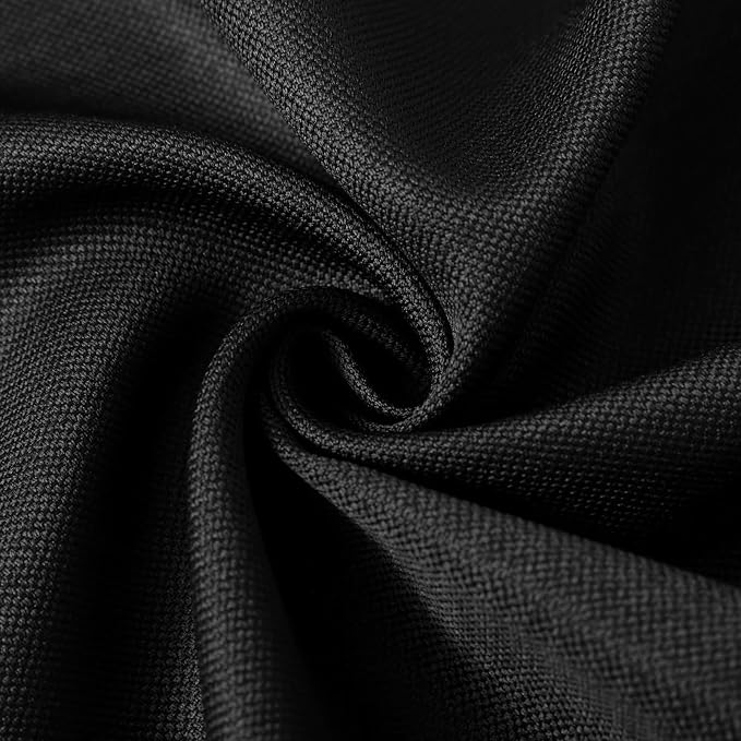 90 Inch Black Round Tablecloth, Premium Soft Touch Polyester Table Cloth, Wrinkle Free & Water Resistant Circular Table Cover for Weddings, Parties, Banquets and Everyday Dining - Image 3