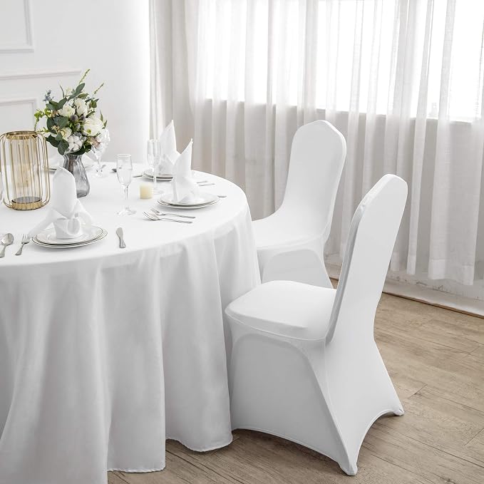 Ascoza 20 Pack White Spandex Chair Covers for High Back Chairs in Stretch Washable Fabric for Wedding, Party,Holidays,Celebration and Other Special Events - Image 7