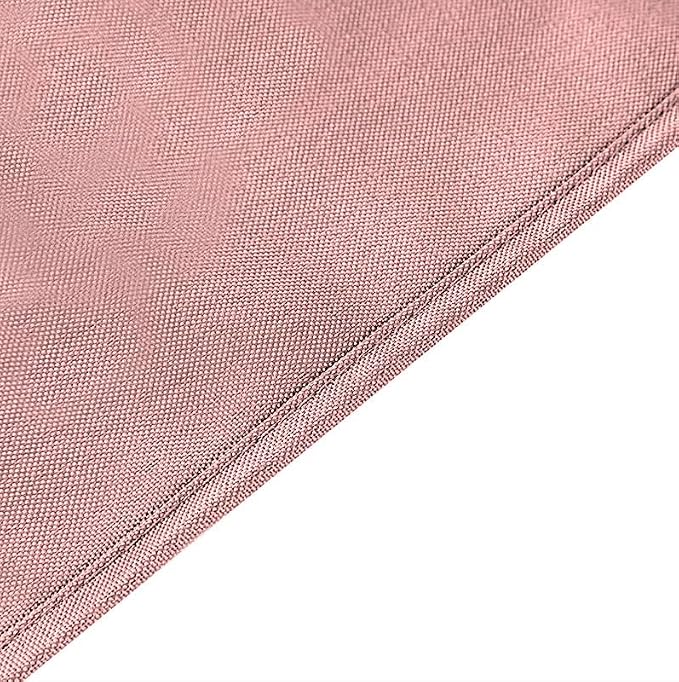 10 pcs 132 inch Dusty Rose Round Polyester Tablecloths Fabric Table Cover Linens | 132" Washable Fabric Table Cloth Covers for Wedding Party Polyester Reception Buffet Events Catering Dining Kitchen - Image 7