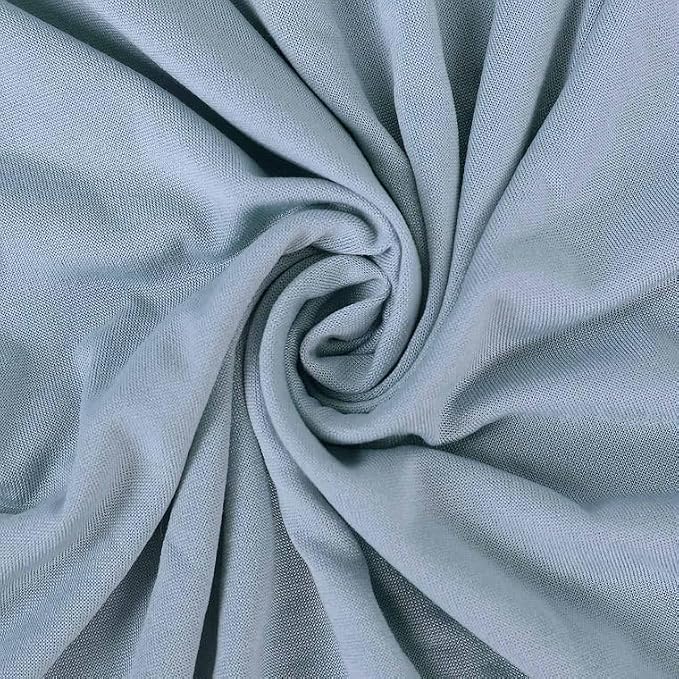 Efavormart 20 PCS Dusty Blue Stretchy Spandex Fitted Banquet Chair Covers for Party Dining Chairs Wedding Banquet Outdoor Event Catering Slip Covers - Image 8