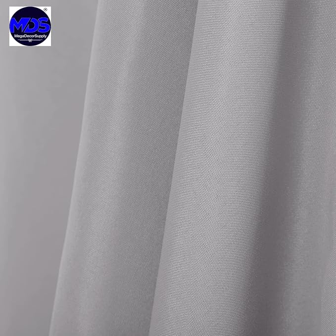 MDS Pack of 10 Rectangle Tablecloth 70 x 90 Inch Polyester Wrinkle Resistant Washable Polyester Table Cloth for Kitchen Dining Buffet Parties, Picnic, Events, Weddings and Restaurants - Silver Gray - Image 5