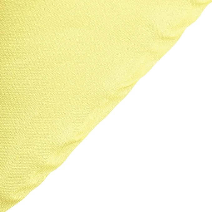Tableclothsfactory 5PCS | 120" Yellow Polyester Round Tablecloth for Party & Decorations - Image 7