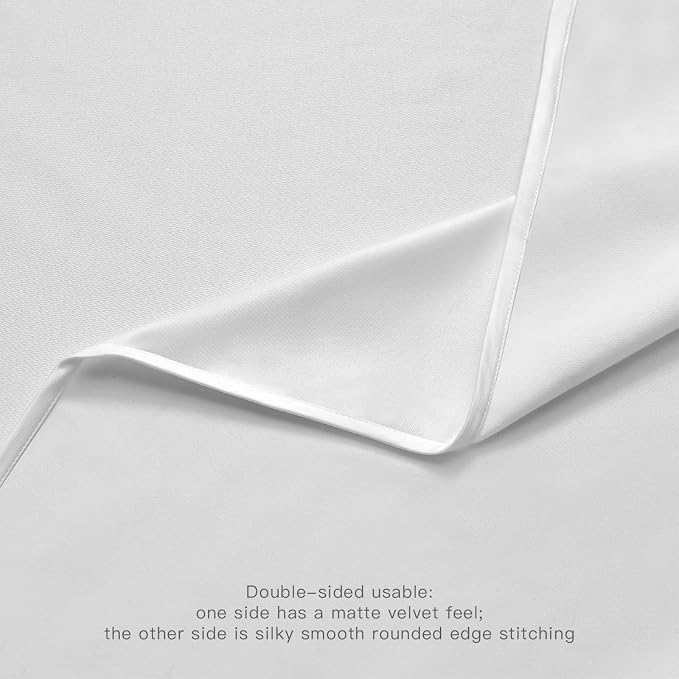 BALCONY & FALCON Rectangle Table Cloth Waterproof White 118"x57" | Rectangular Washable Wrinkle Resistant Table Cloth Linen Fabric Tablecloths for Dining Party Kitchen Wedding and Outdoor Use - Image 4
