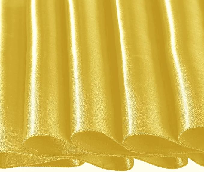 SI Pack of 30 Wedding 12 x 108 inch Satin Table Runner for Wedding, Decorations for Graduations, Engagements, Birthday Parties, Banquets, Runners fit Rectangle, Round Table - Gold - Image 7