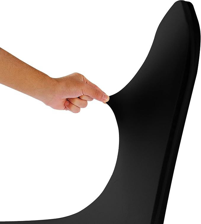 Spandex Chair Covers, 100PCS, Removable Washable Protector for Living Room, Party, Banquet, Wedding, Hotel (Black) - Image 6